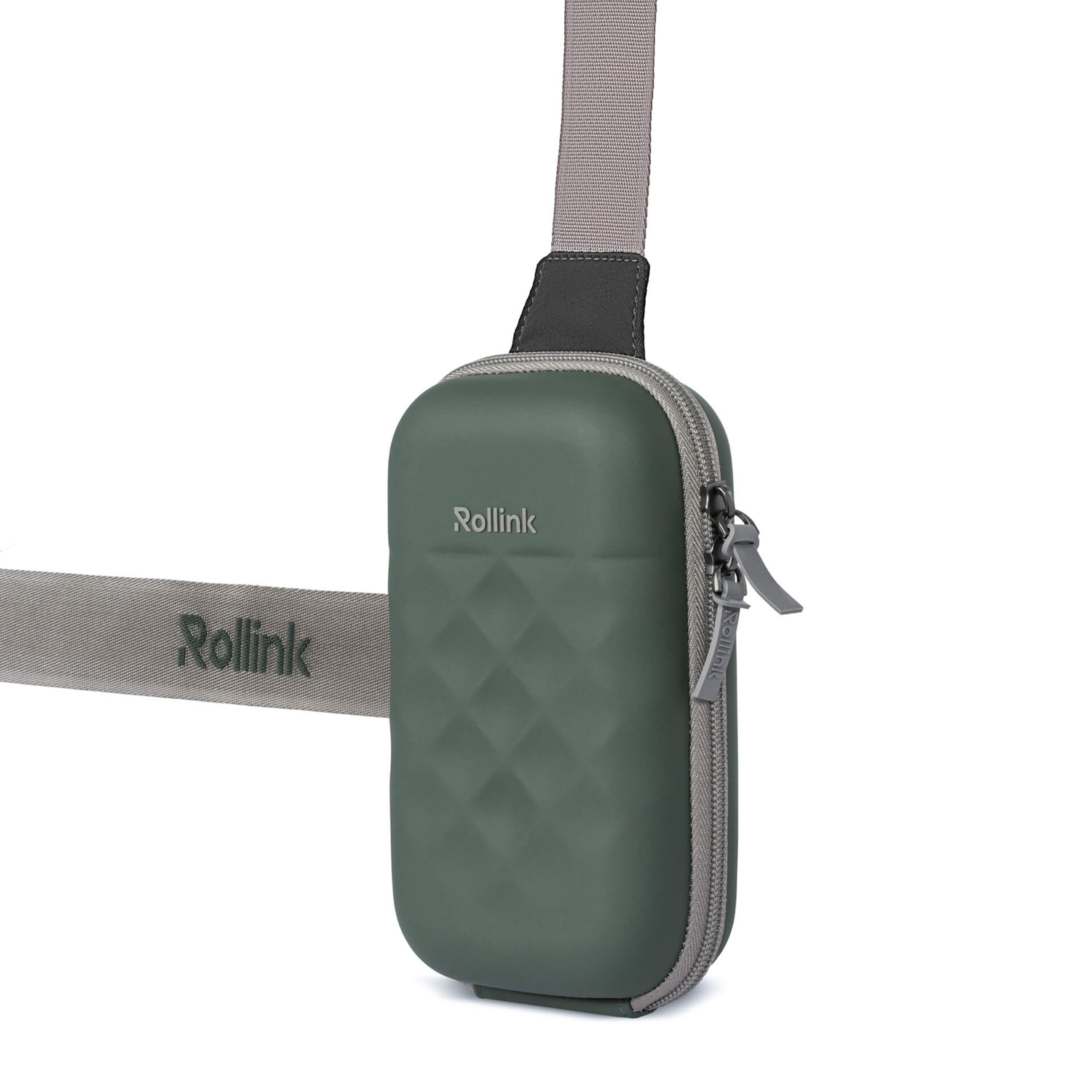 Дорожная сумочка Rollink Mini Bag Go 19,5x12x6 см, темно-зеленая-3