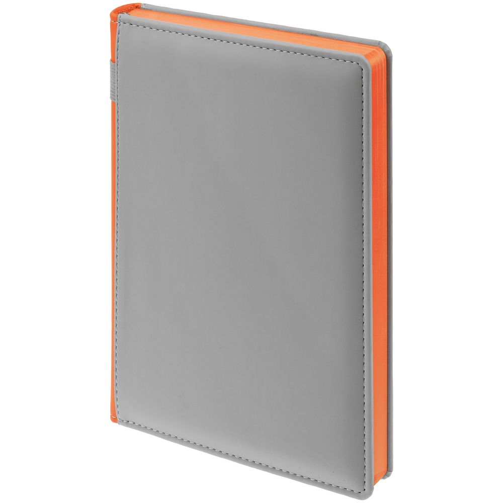 Ежедневник Spain Shall на заказ, недатированный, серый с оранжевым-1