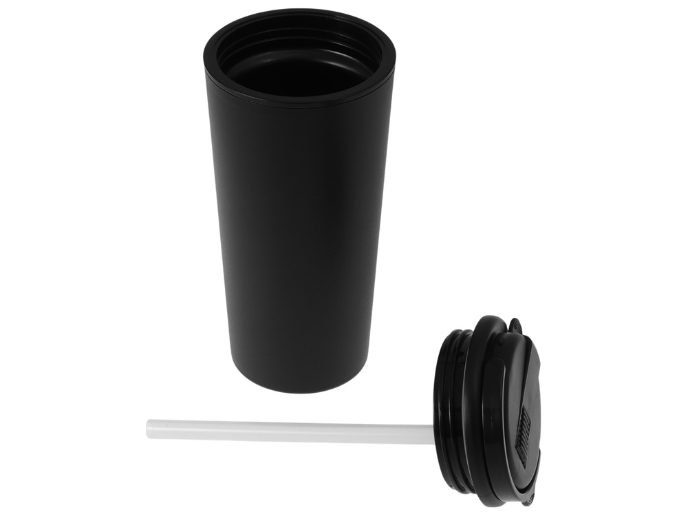 Термокружка с трубочкой Moment Straw, 350 мл, черный-5