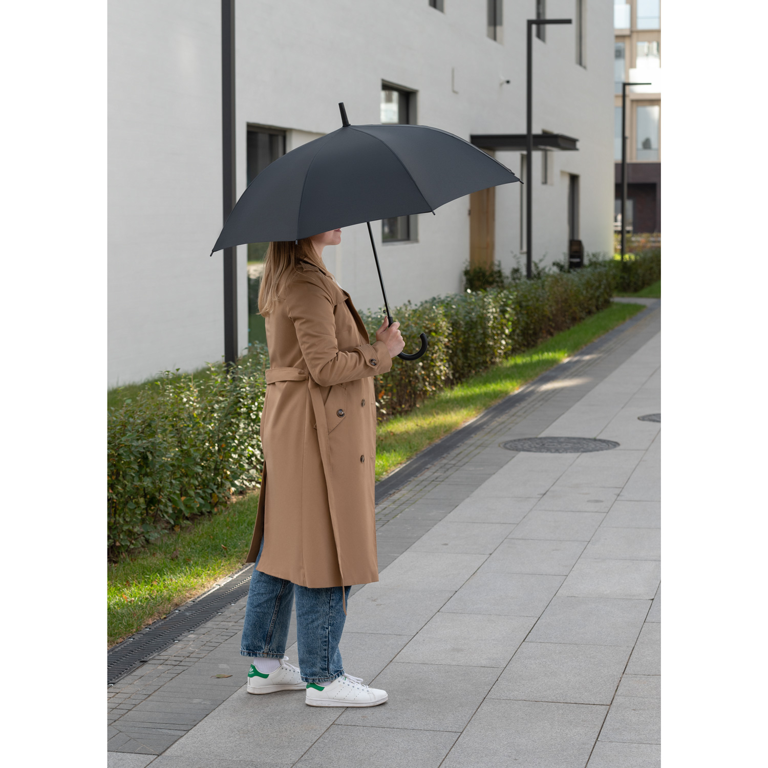 Зонт-трость, Bergwind, черный-7