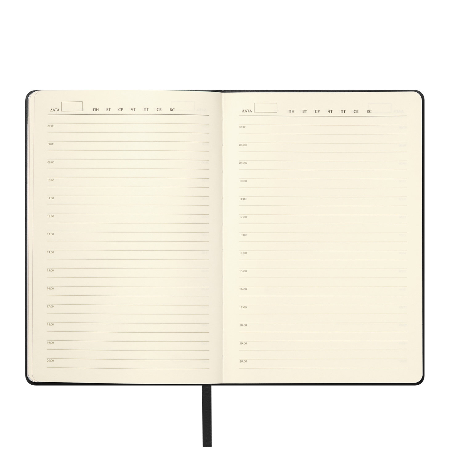 Ежедневник Молто (Molto) недатированный, черный (без упаковки, без стикера)-6