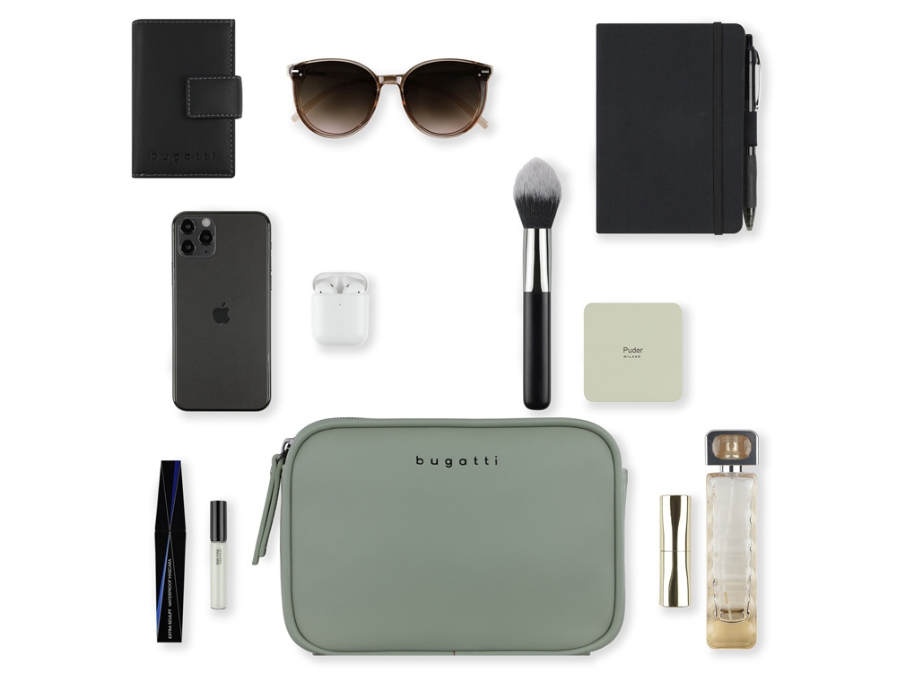 Сумка кросс-боди женская BUGATTI Almata, мятная, полиуретан, 21,5х6х15 см-5