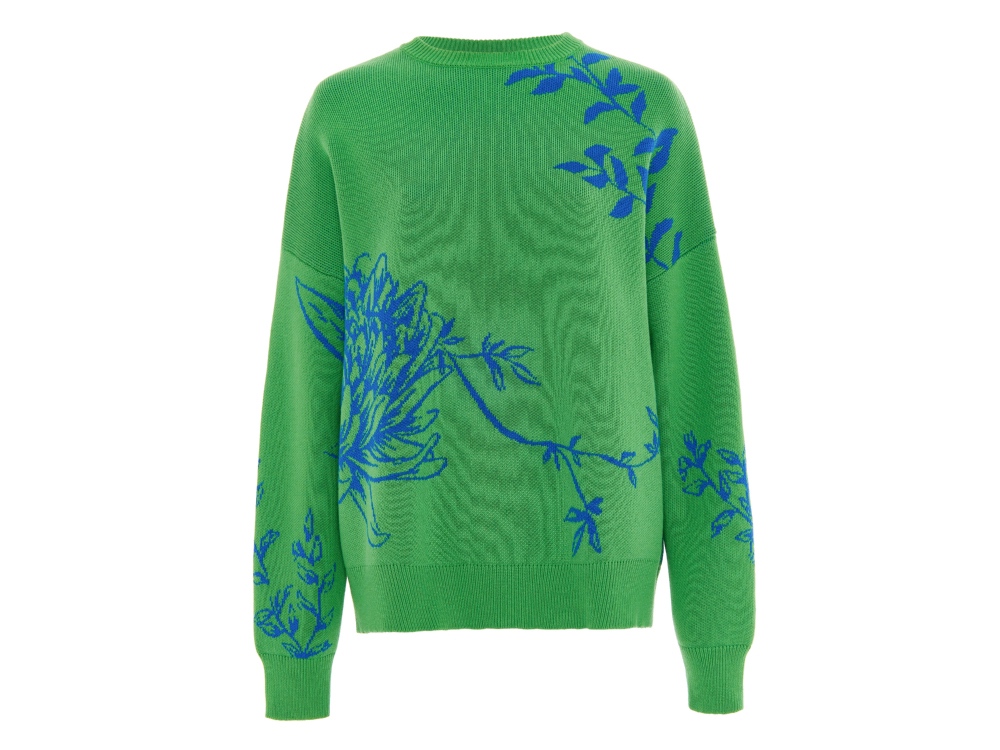Джемпер Хризантема зеленый. Varvara-0