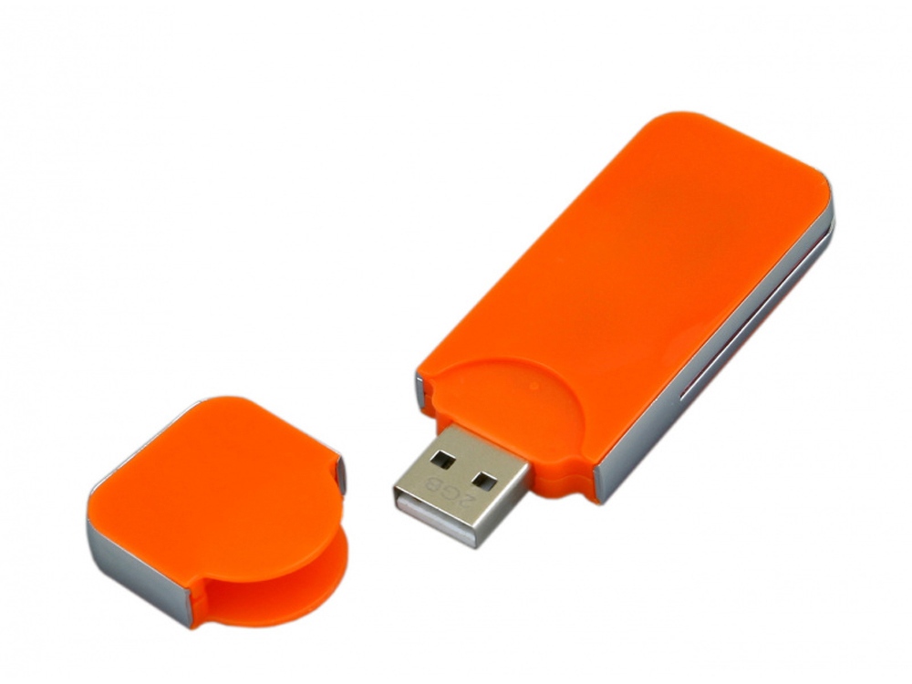 USB-флешка на 16 Гб в стиле I-phone, прямоугольнй формы, оранжевый-1