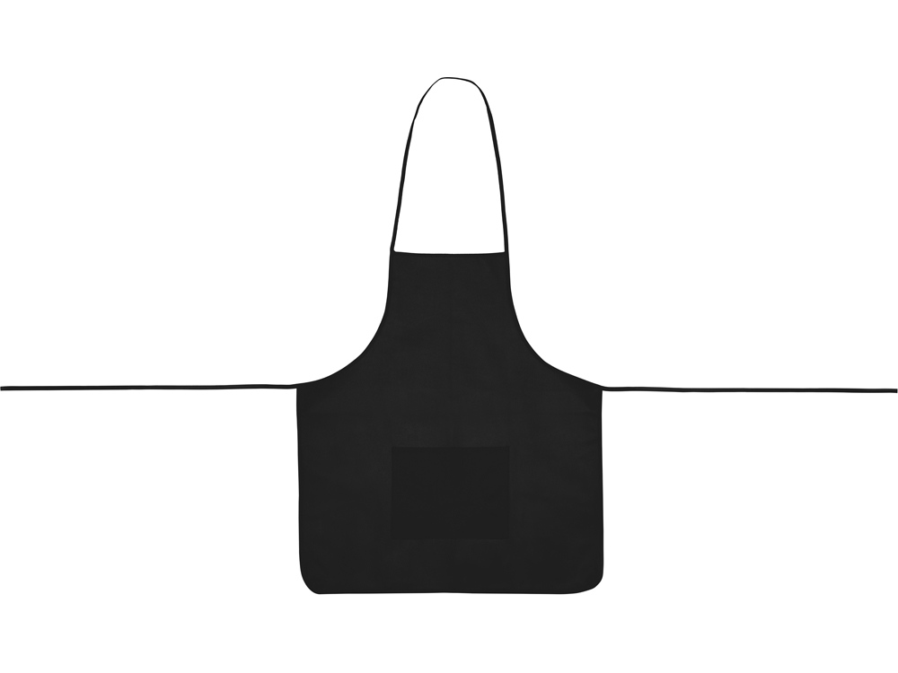 Фартук, черный, плотность 80г/м2-1