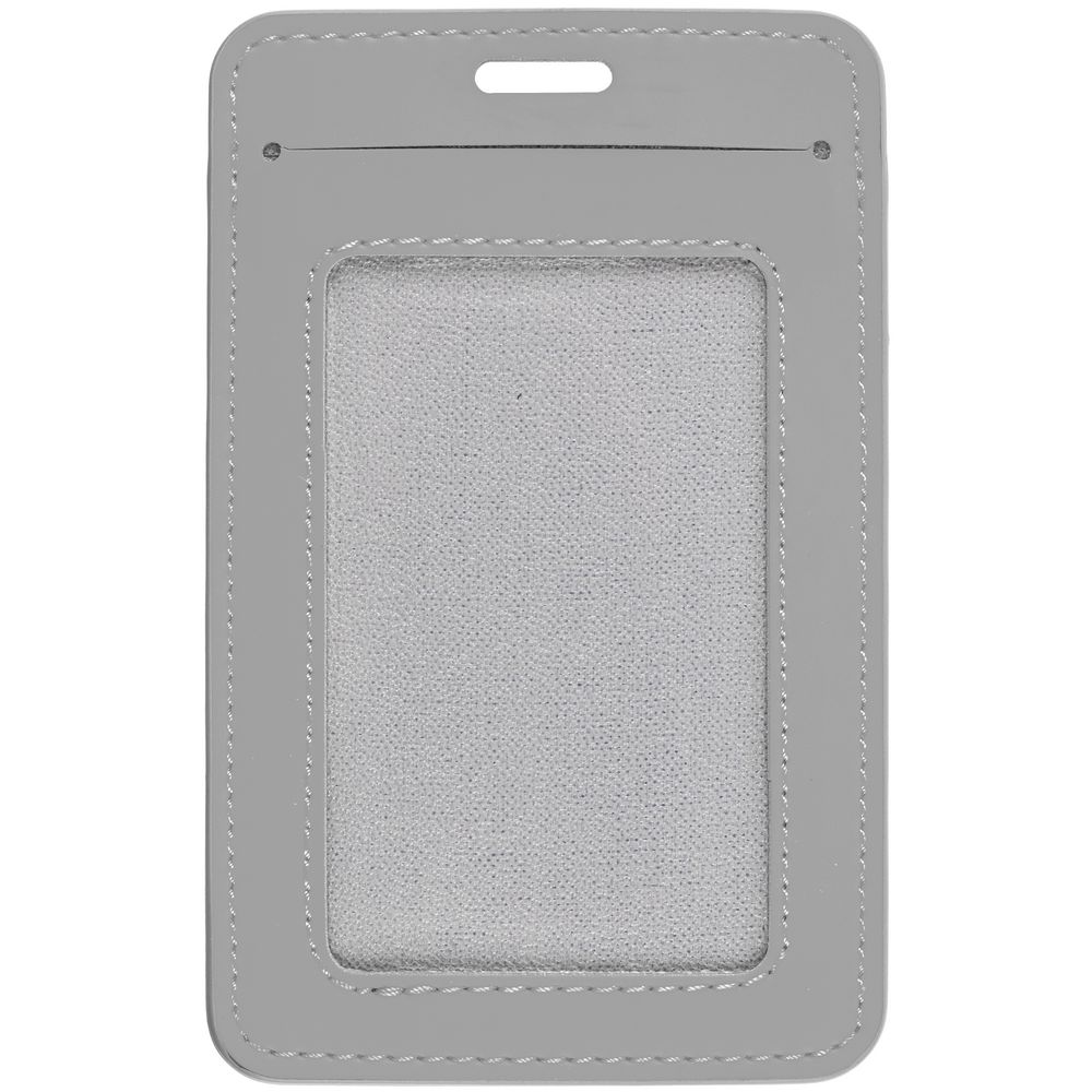 Чехол для пропуска Shall Simple, серый-0