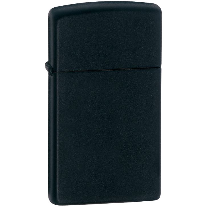 Зажигалка Zippo Slim Matt, матовая черная-1