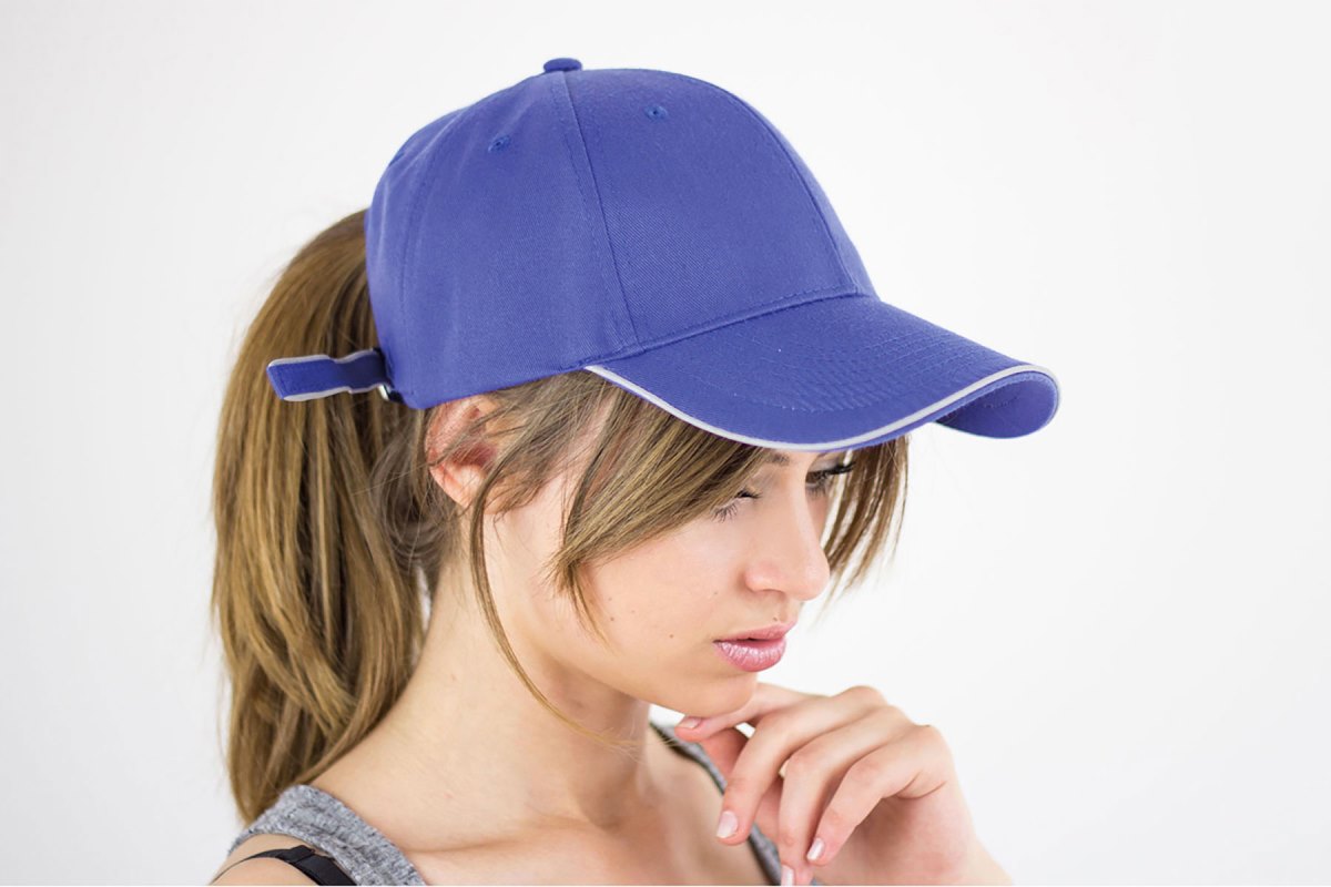 Бейсболка REFLECT со светоотражающими деталями, 6 клиньев,  металлическая застежка, синий-2