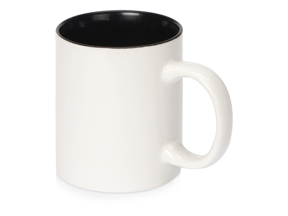 Кружка Sublime Color XL для сублимации 440мл, белый/черный-0