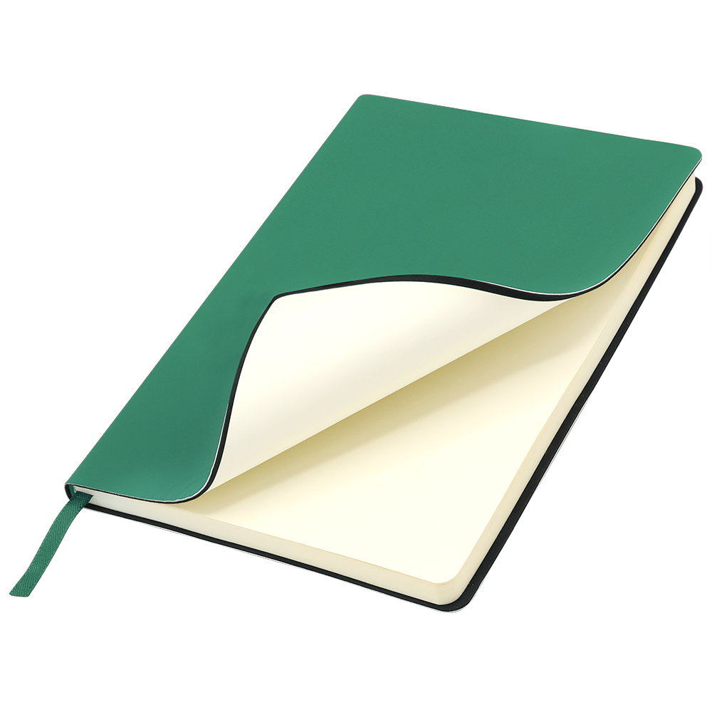 Ежедневник A5 недатированный Simflex в мягком переплёте, Зелёный-0