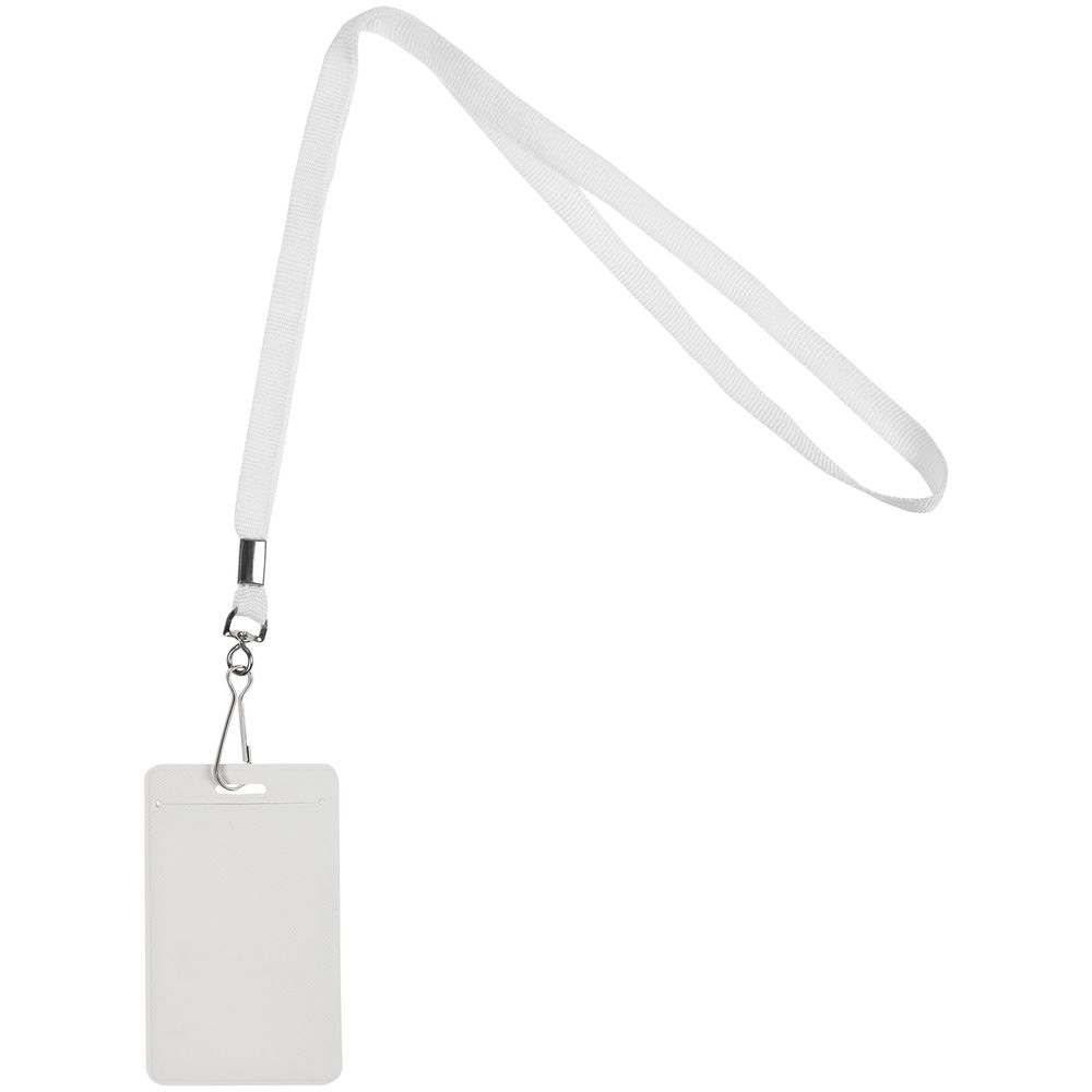 Лента с карабином Colorplan, белая-1