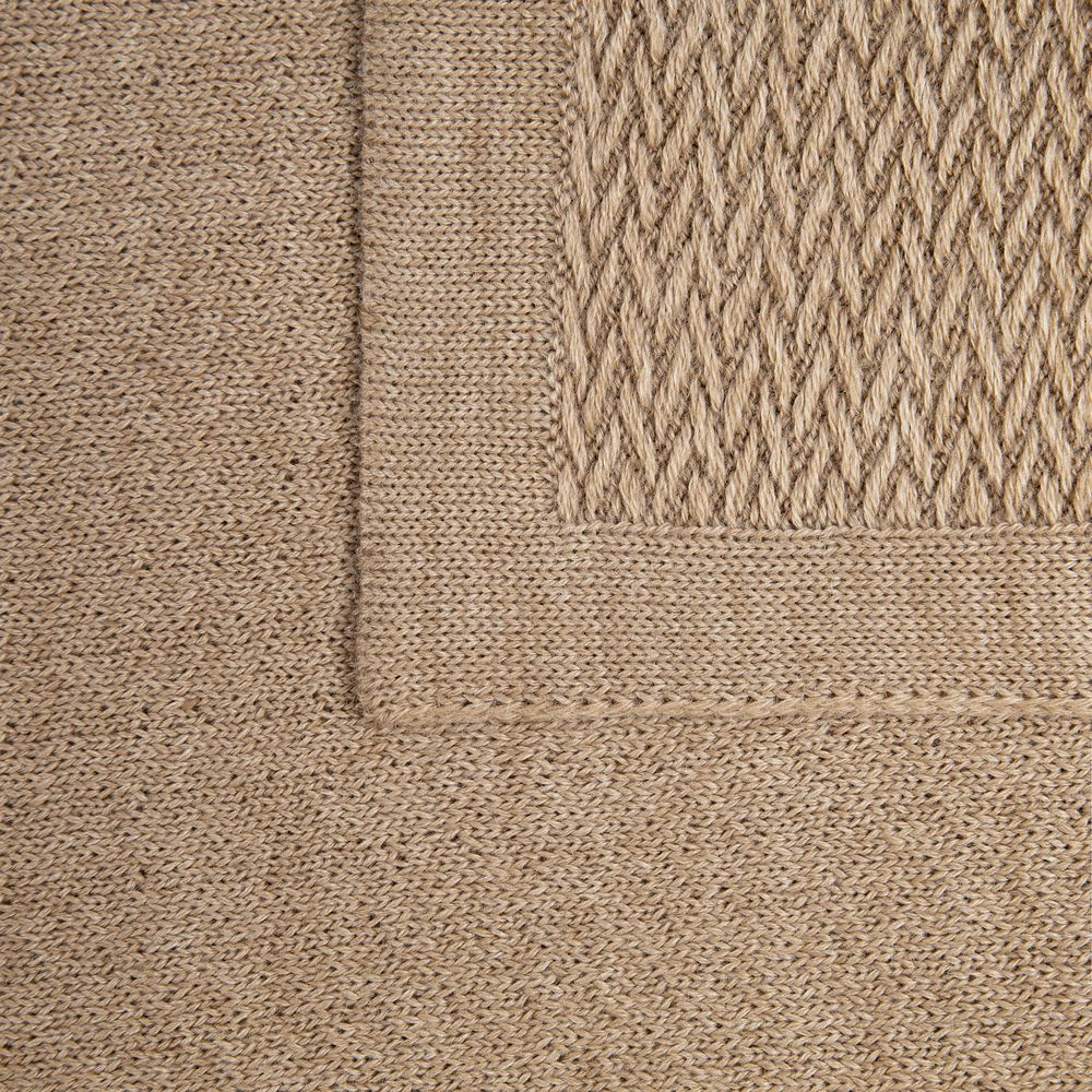 Плед Ornato, бежевый (миндальный меланж)-2