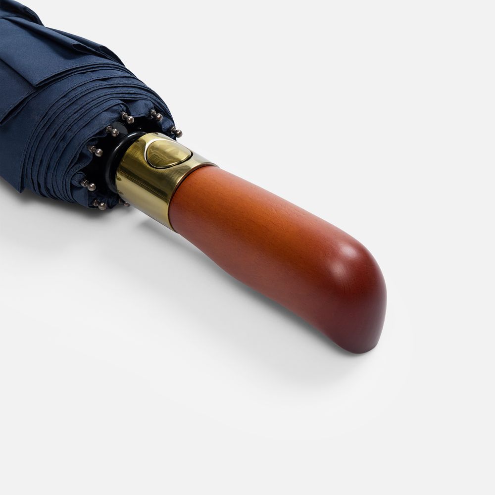 Зонт складной Cloudburst в подарочной упаковке, темно-синий-3