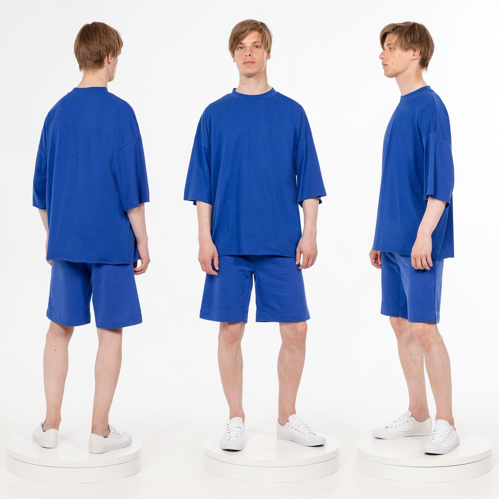 Футболка унисекс оверсайз T1, синяя-2