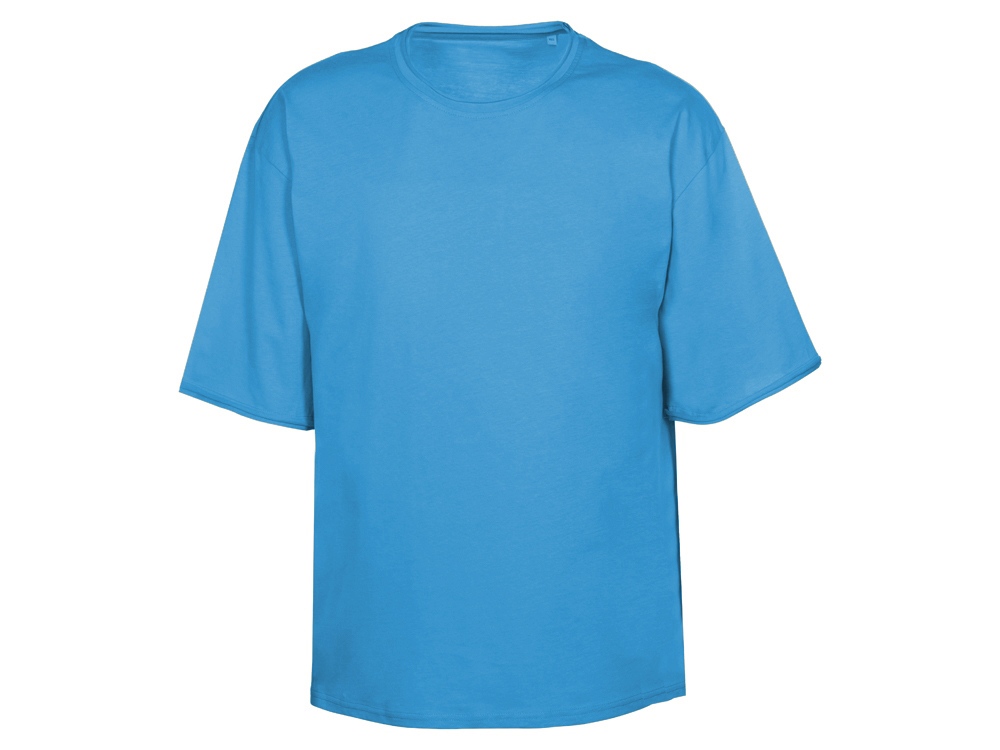 Футболка оверсайз Liyon унисекс, лазурный-8