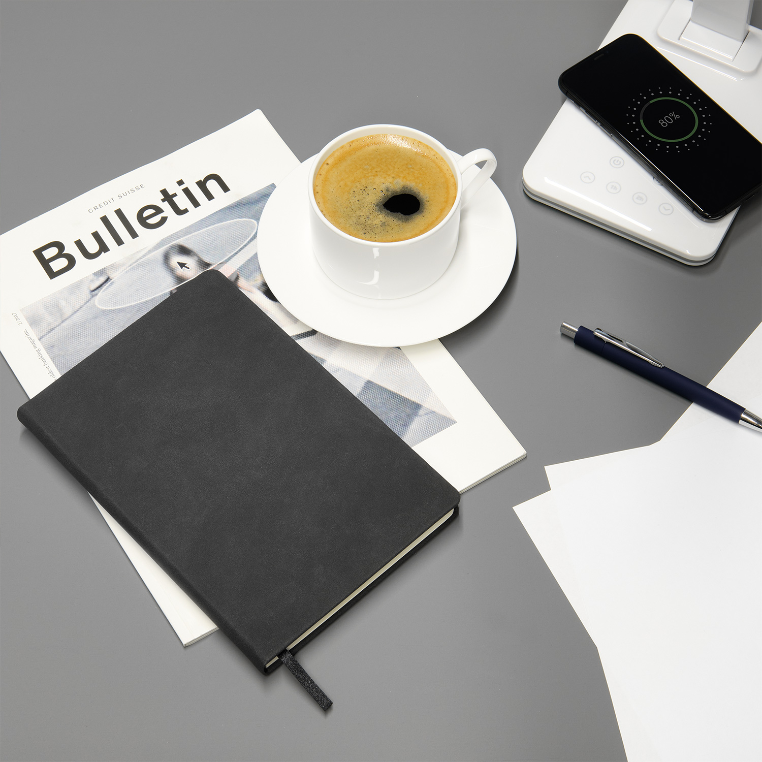 Ежедневник Стелла (Stella) недатированный с магнитом на обложке, черный-12