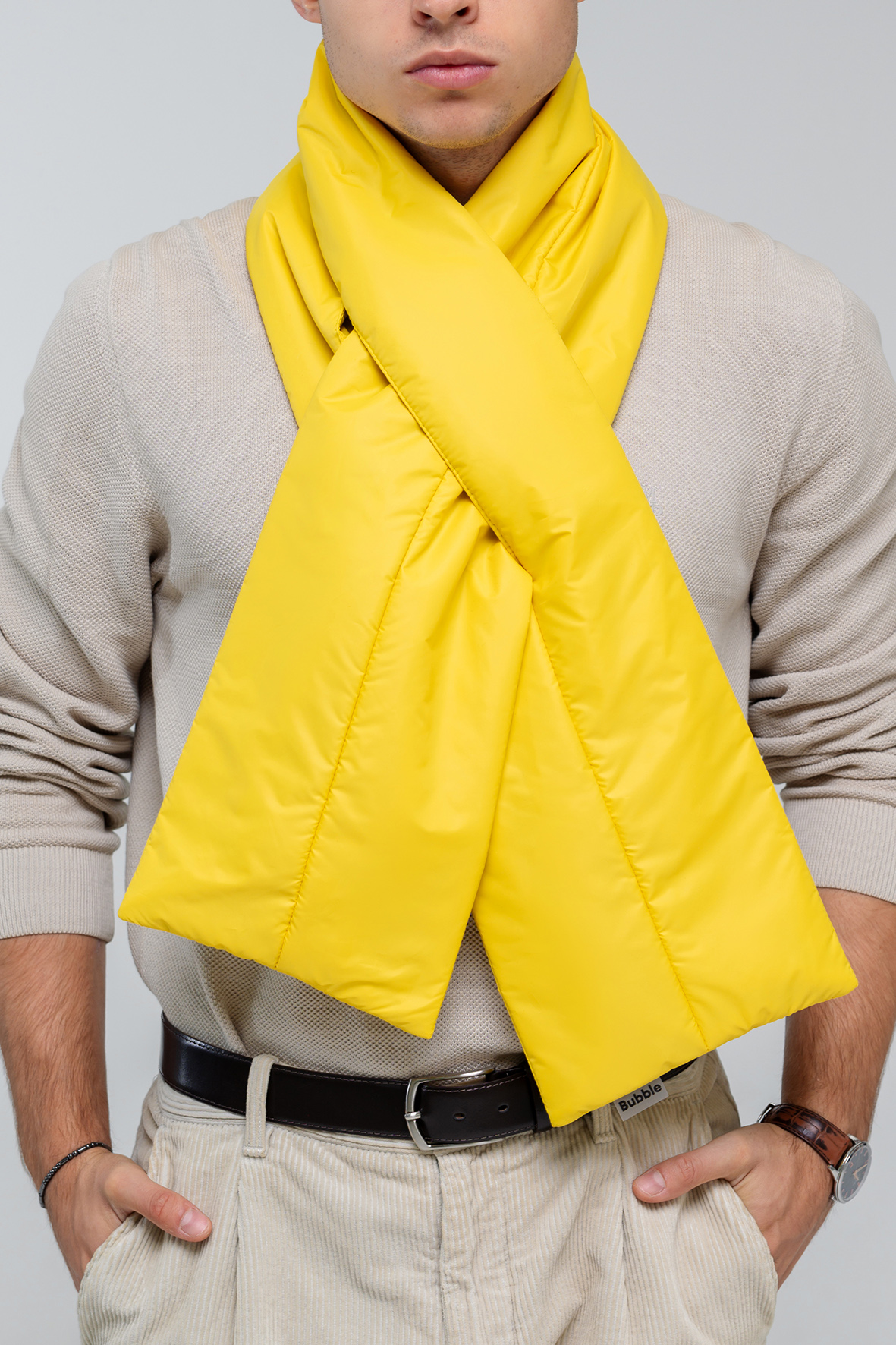 Шарф Bubble (желтый)-4