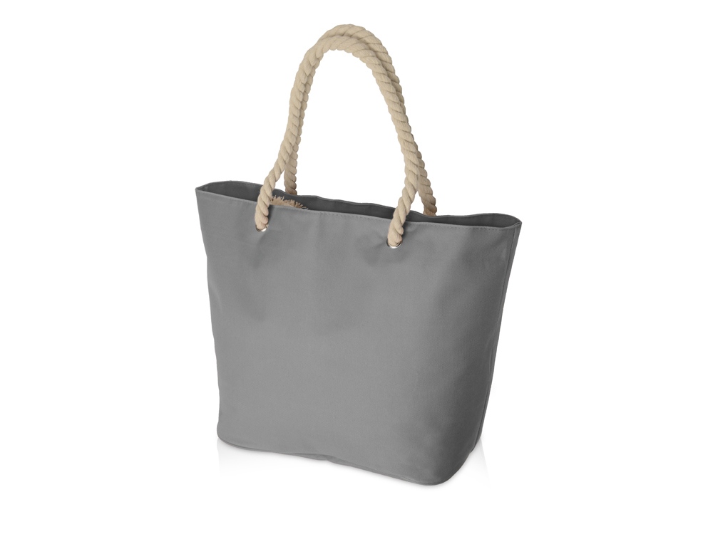 Сумка Seaside для шопинга и пляжа с широким дном, серый-1