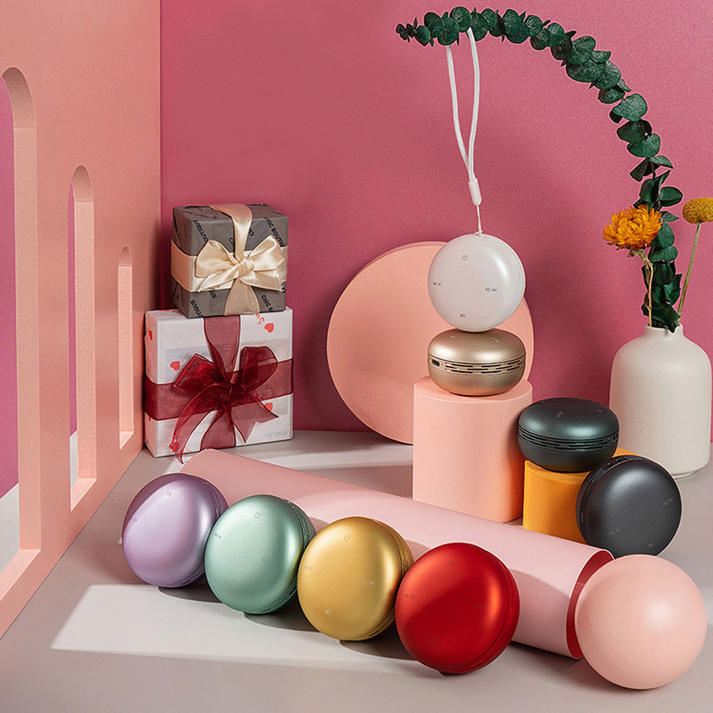 Беспроводная Bluetooth колонка Burger Inpods TWS софт-тач, Темно-синий-1