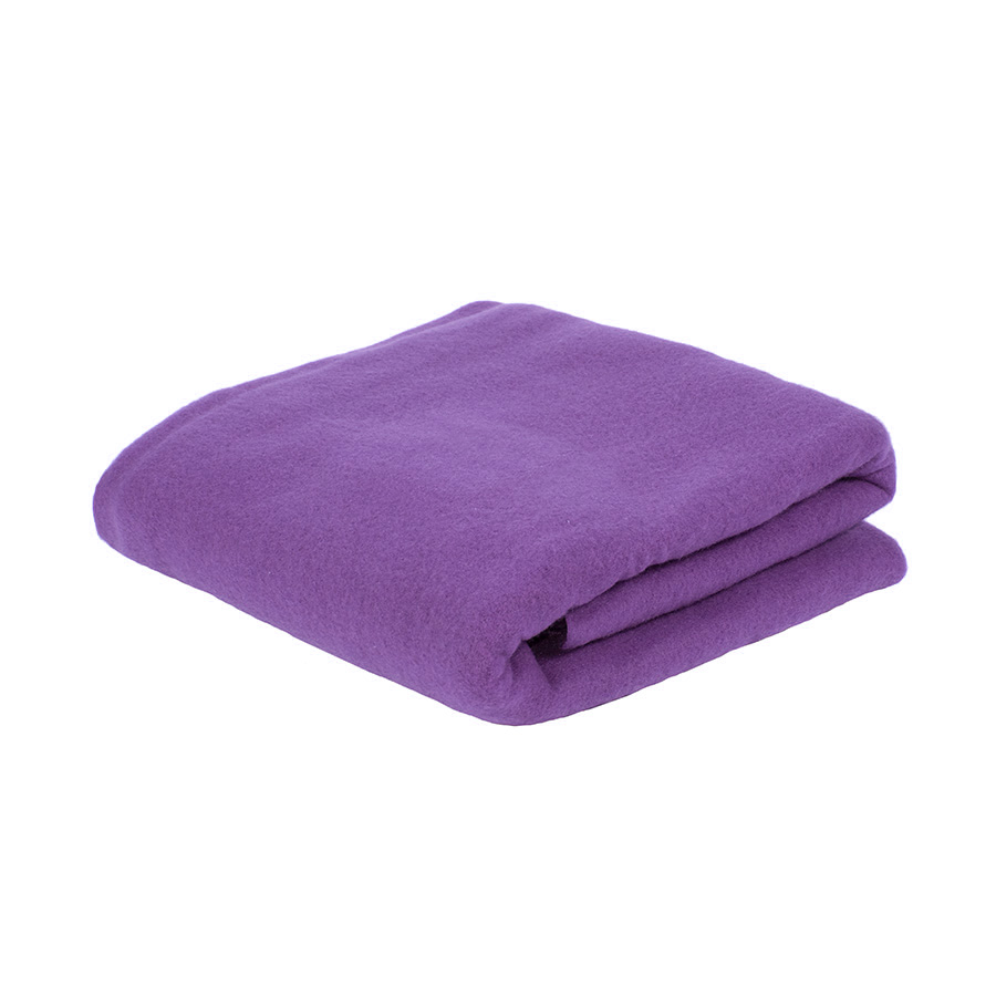 Плед PLAIN, 100х140 см,  флис 150 гр/м2,  100% полиэстер, фиолетовый-0