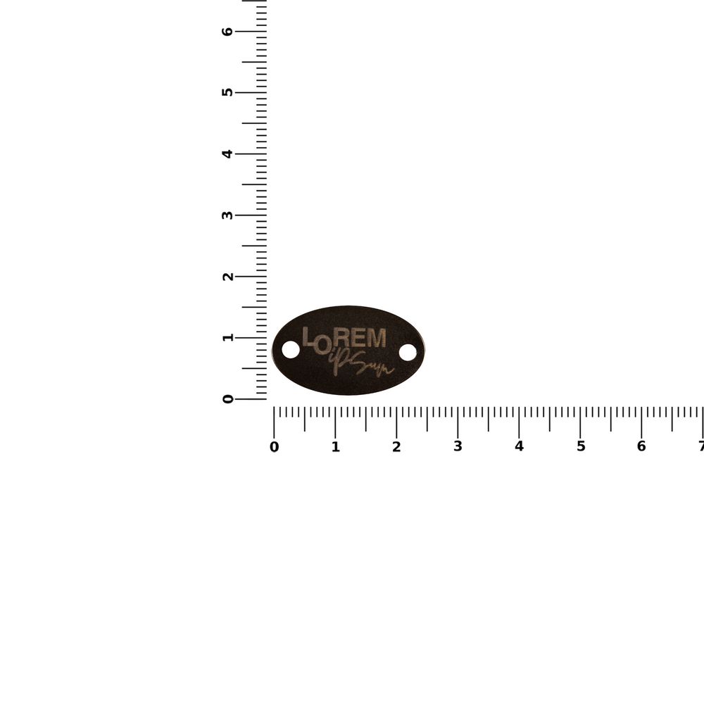 Шильдик металлический Alfa Oval, черный-1