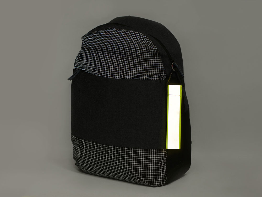 Светоотражающий брелок Reflector, серебристый/неоновый зеленый-3