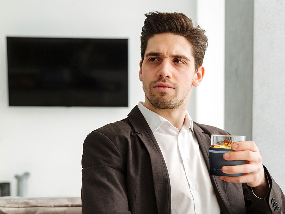 Тумблер для виски WHISKEY KUZIE, черный-7