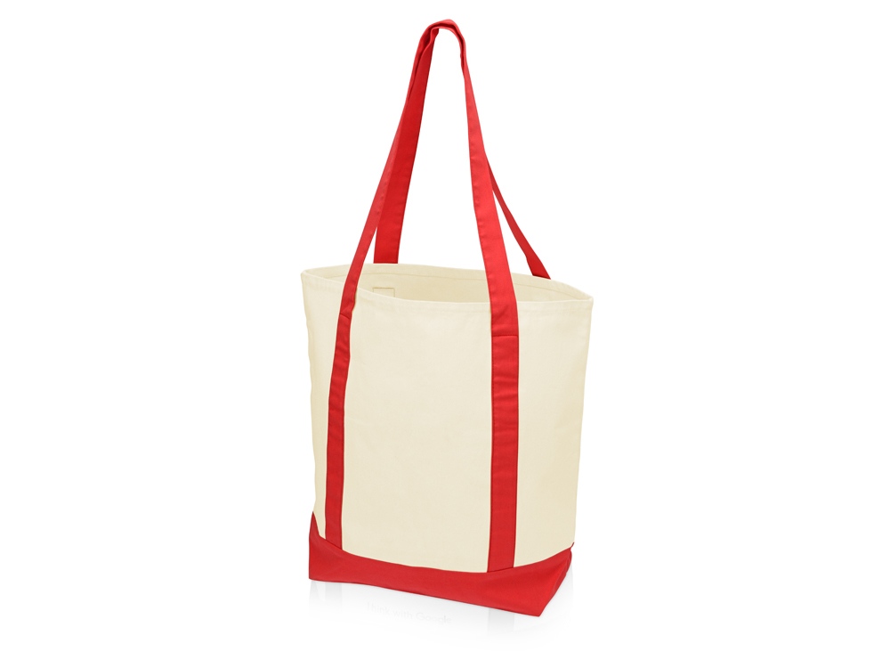 Сумка для шопинга Cotton, натуральный/красный-2