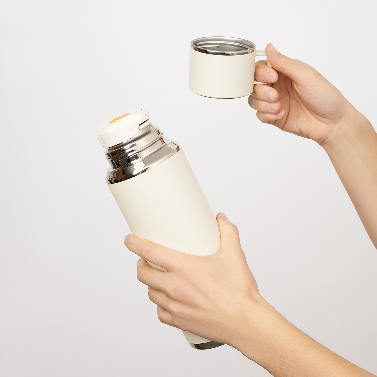 Термос Осло (Oslo), бежевый-14