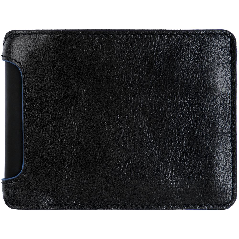 Портмоне Arrival, черное с синим-2