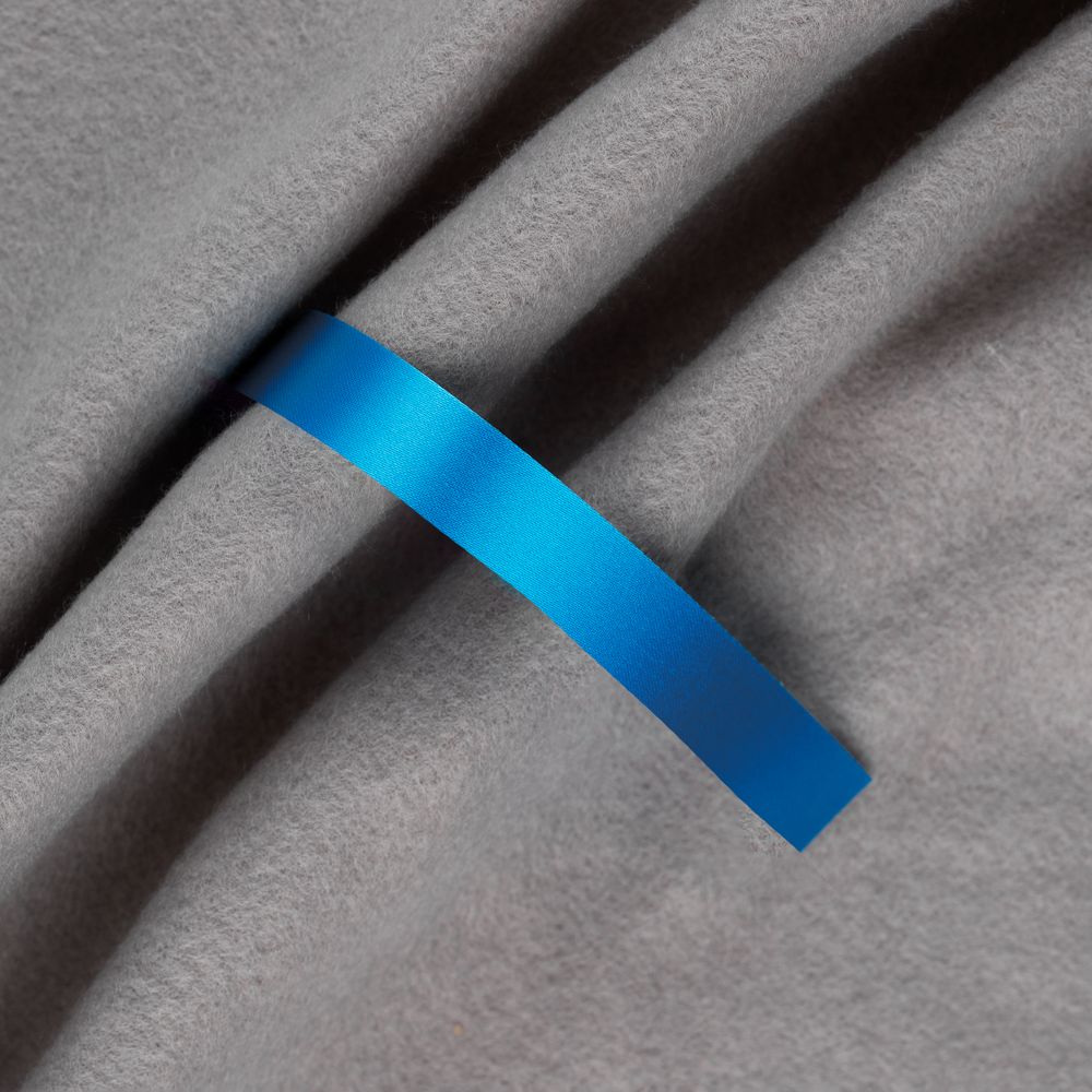 Лента сатиновая Satin 10 S, голубая, 30 см-0