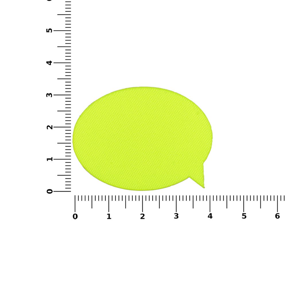 Наклейка тканевая Lunga Bubble, M, желтый неон-2