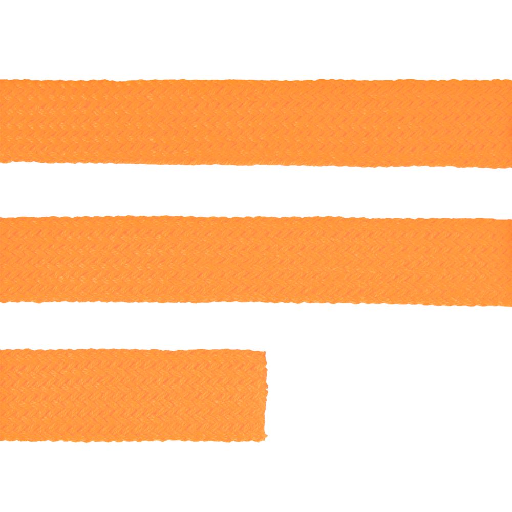 Плоский шнур Cord XL, оранжевый неон, 160 см-1