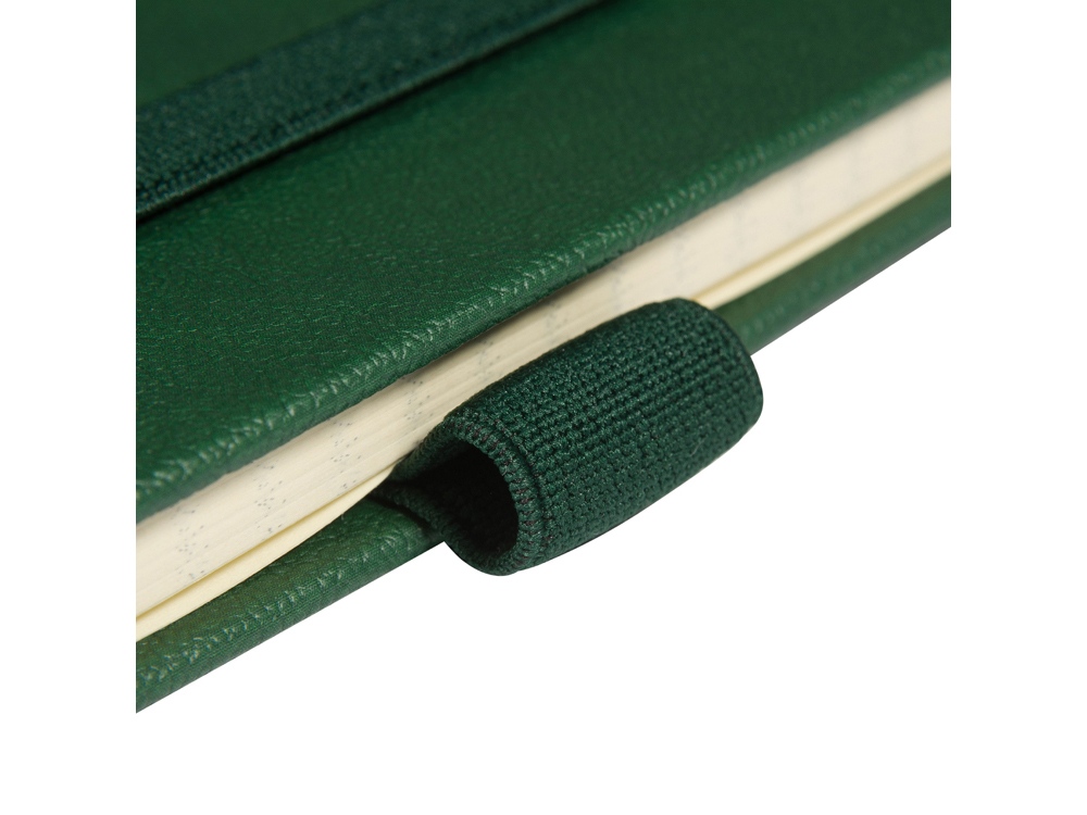 Блокнот А5  City на резинке, зеленый-4