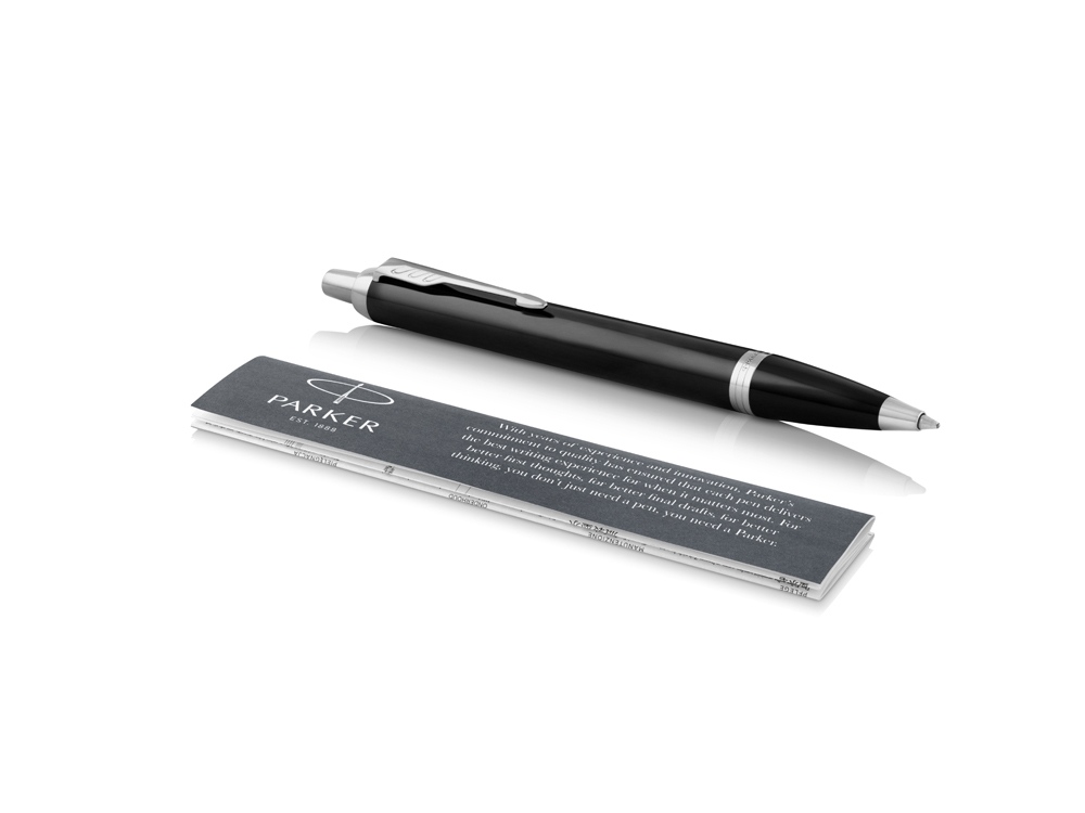 Ручка шариковая Parker IM Core Black CT, черный/серебристый-1