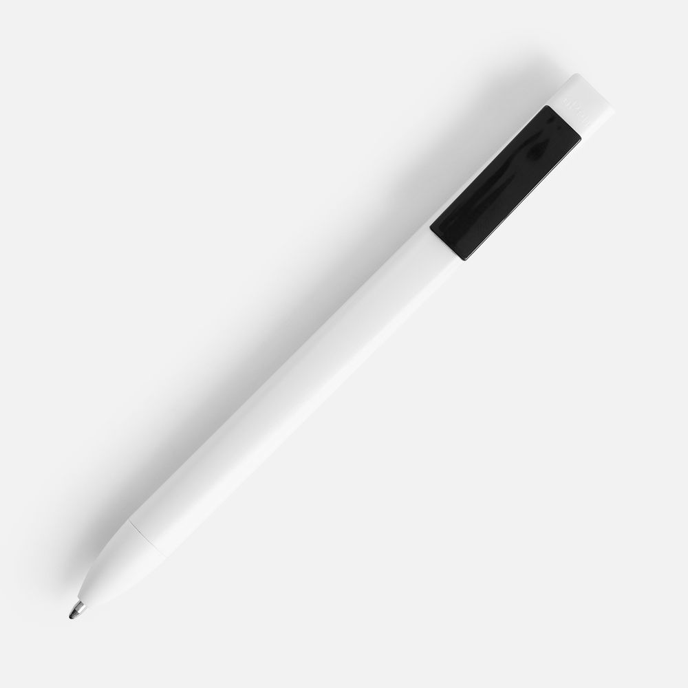 Ручка шариковая Swiper SQ, белая с черным-2