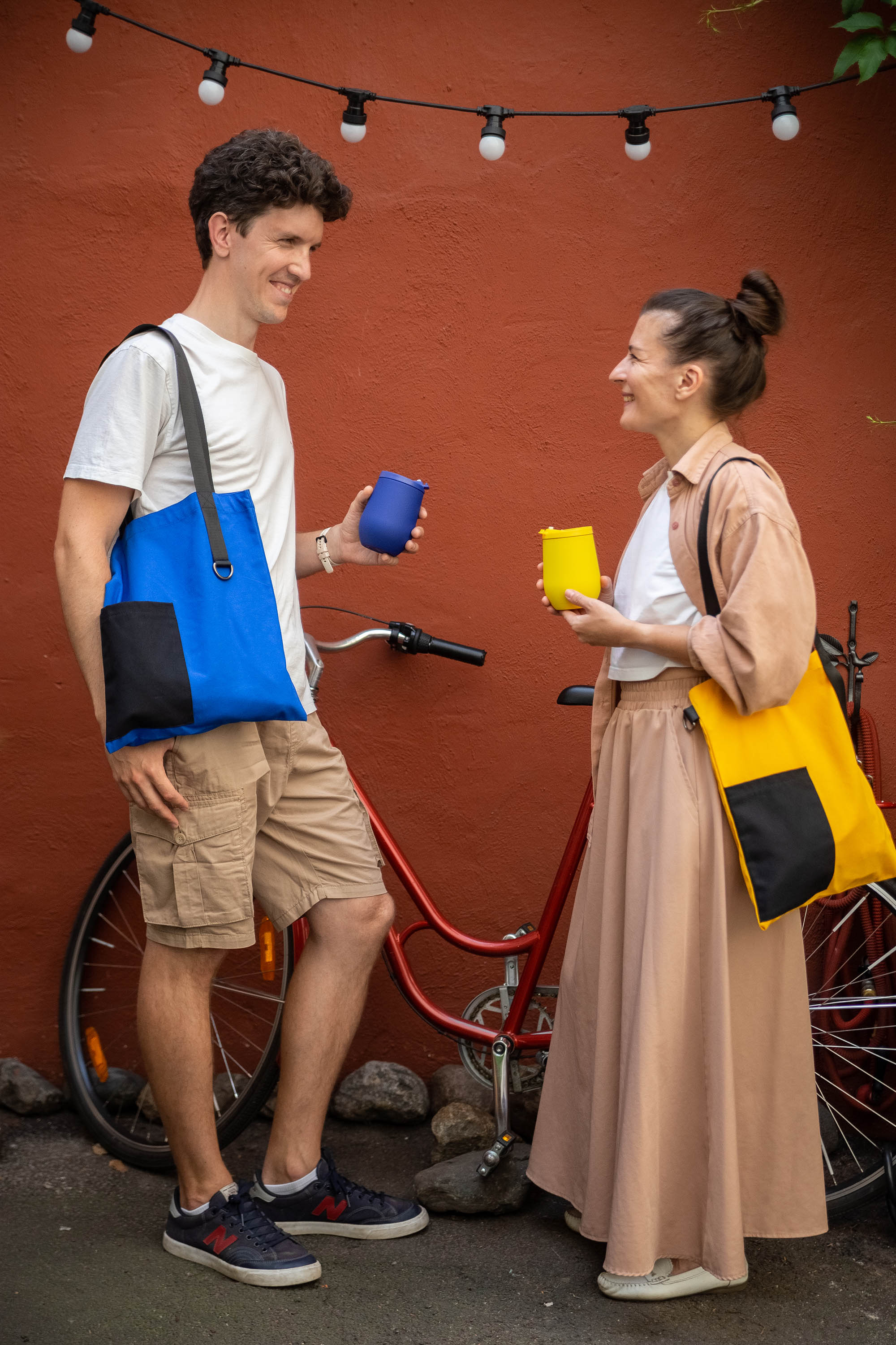 Шоппер Superbag Color (синий с чёрным)-6