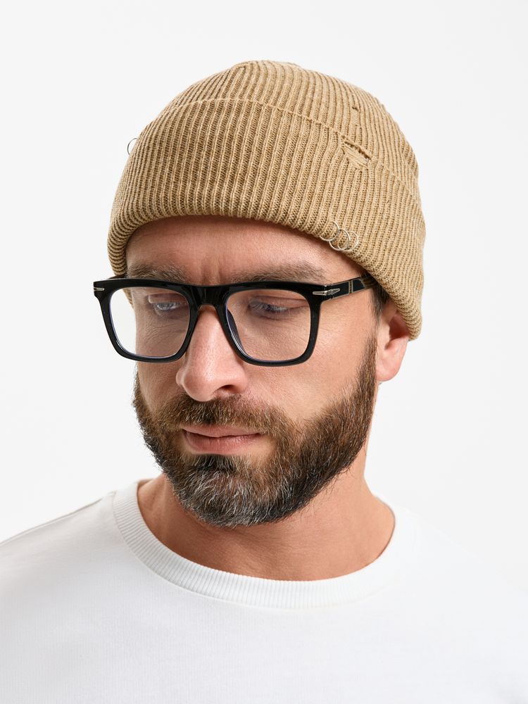 Шапка Ribelle, коричнево-бежевый меланж-3