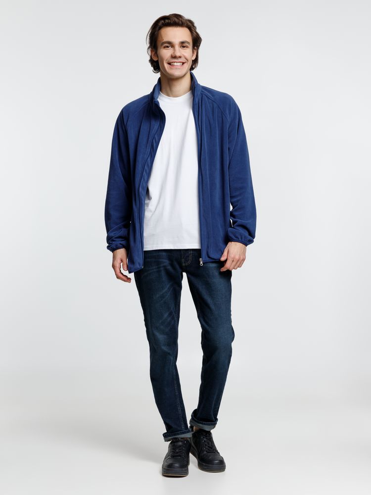 Куртка флисовая унисекс Fliska, темно-синяя-4