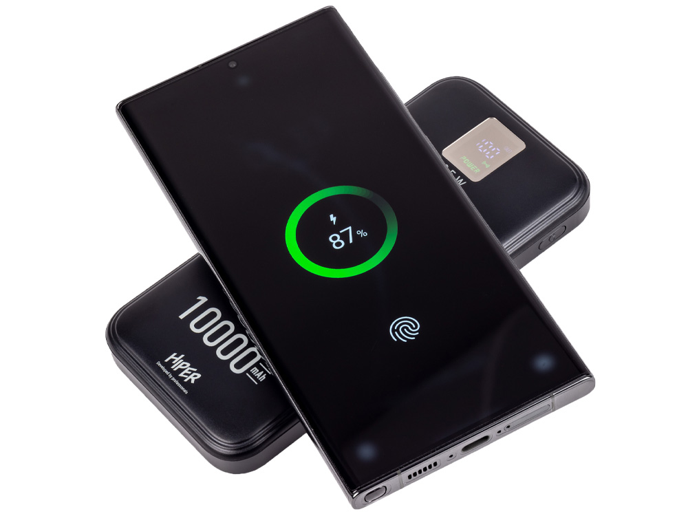 Внешний беспроводной аккумулятор AIR, 10000 mAh, черный-5