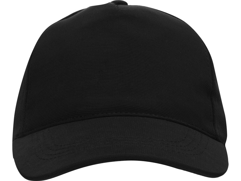 Бейсболка из структурной ткани Fargo, черный-4