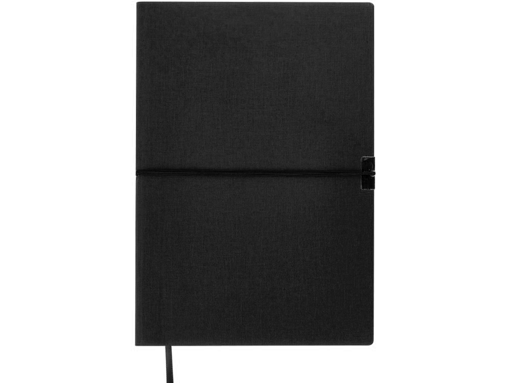 Блокнот Horizon с горизонтальной резинкой, гибкая обложка, 80 листов, черный-5