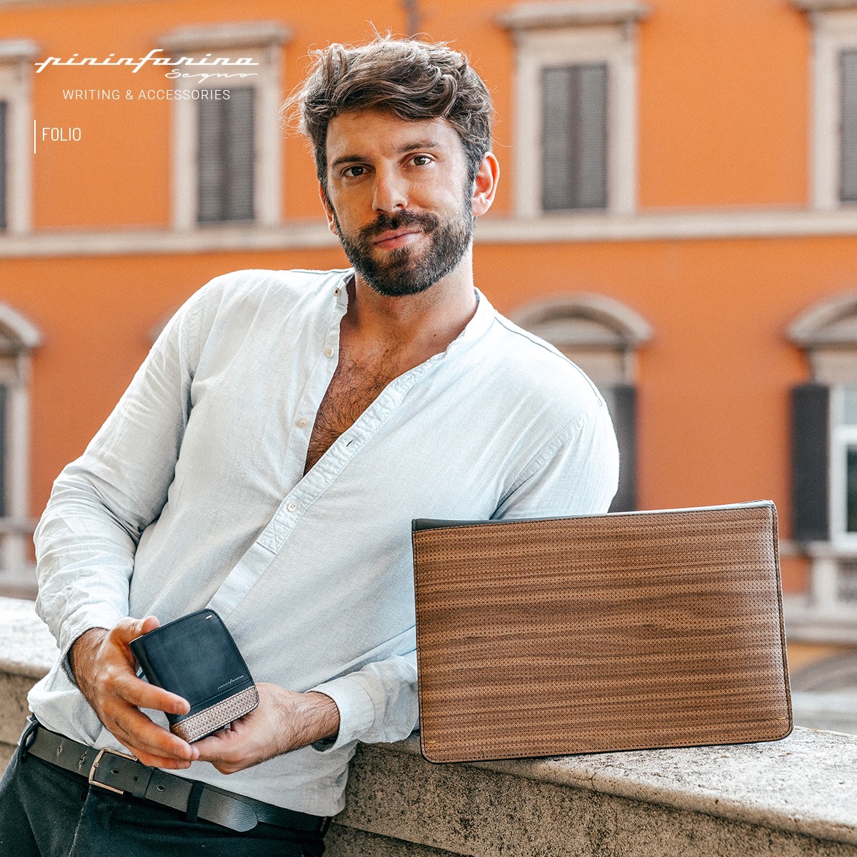 Сумка-трансформер Pininfarina Folio Walnut-10