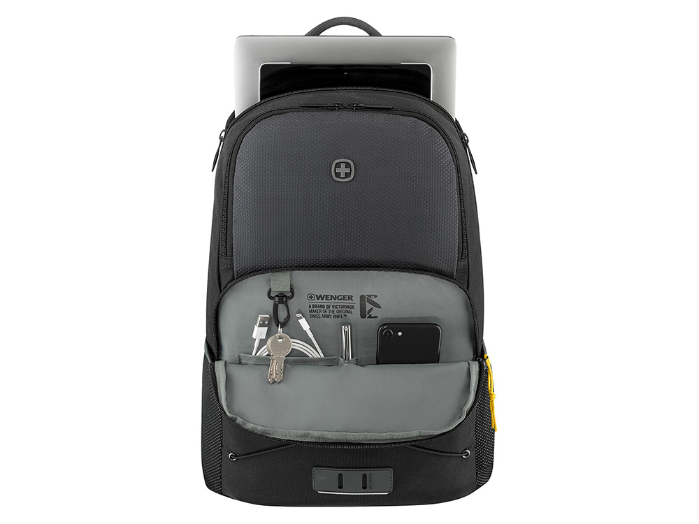 Рюкзак WENGER Trayl 15.6, чёрный, переработанный ПЭТ, 34 x 20 x 45 см, 22 л.-5