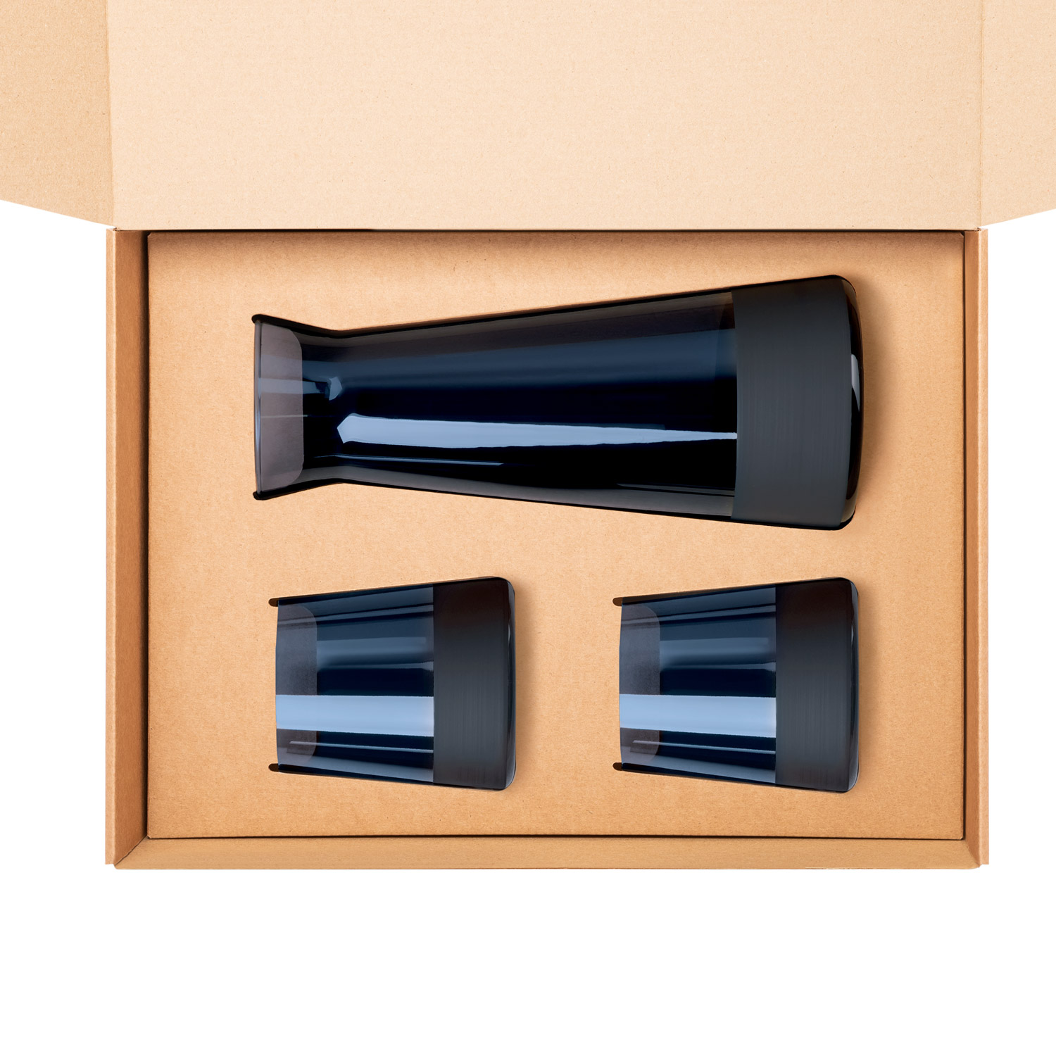 Подарочный набор декантер + 2 стакана, Сапфир (Sapphire) синий-1