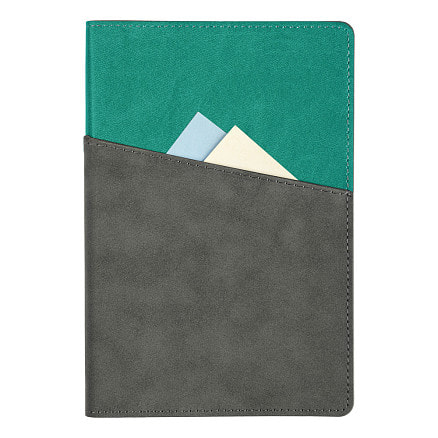 Ежедневник Flexy Smart Porta Nuba Latte A5, серый/бирюзовый-3