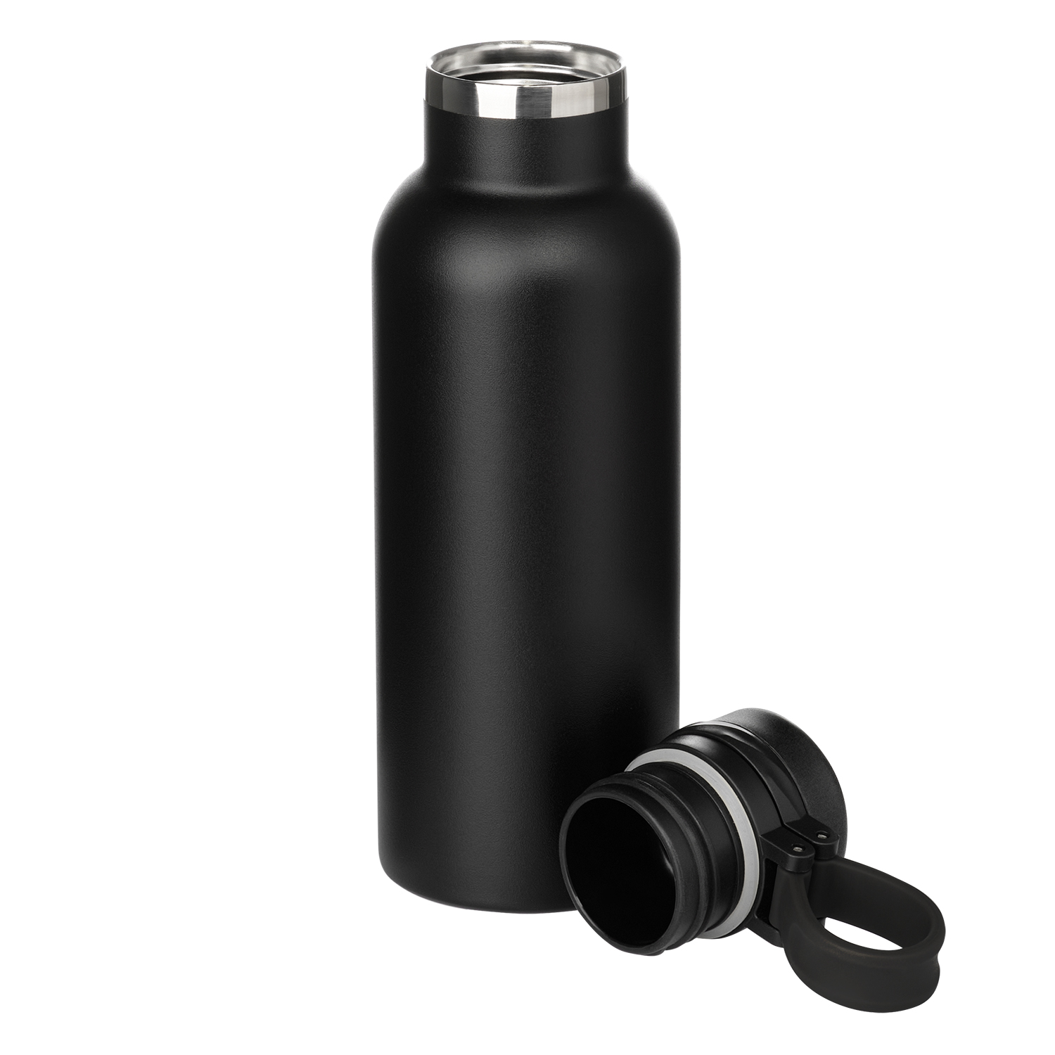 Термобутылка вакуумная герметичная Модена, черная-5