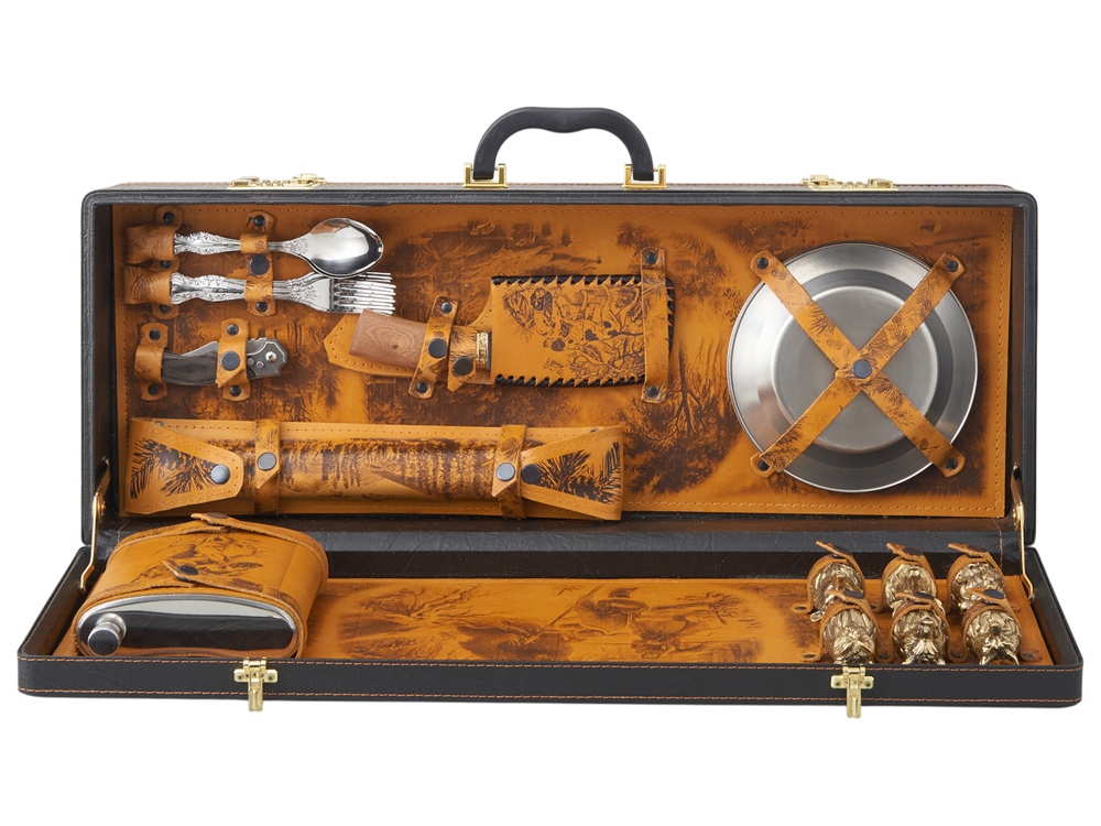 Подарочный набор Королевская охота, коричневый-1