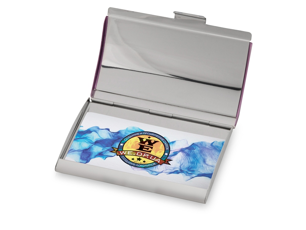 Визитница Смит, фиолетовый/серебристый-1