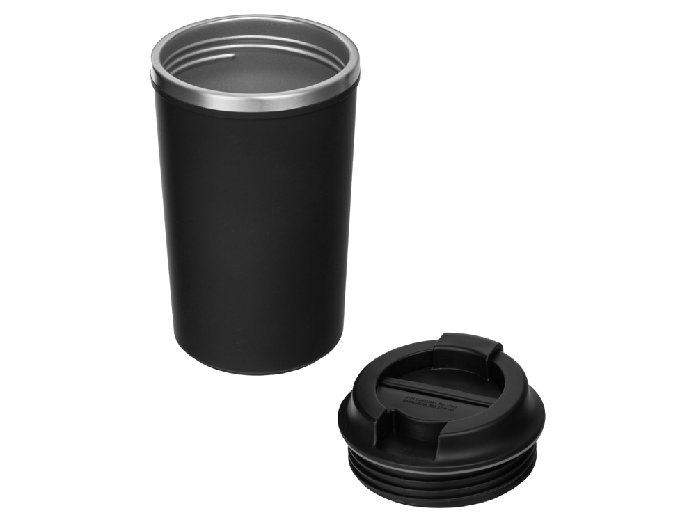 Герметичная термокружка на присоске Kick, 350 мл, черный-3